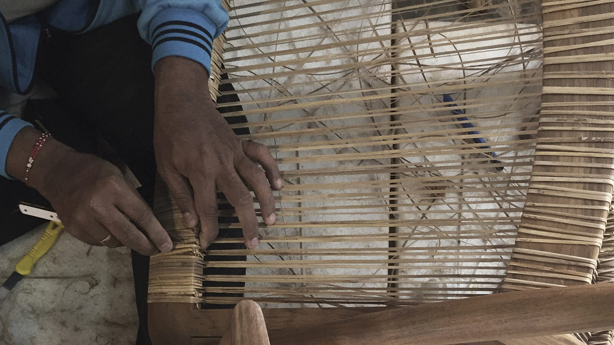 Furniture made on sale of cane