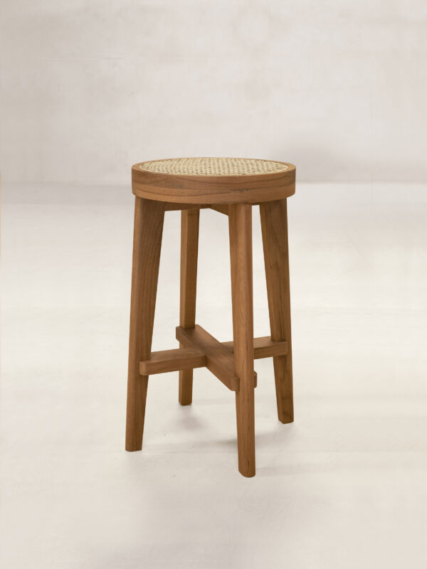 00 High Cane Seat Stool Isometric Preview