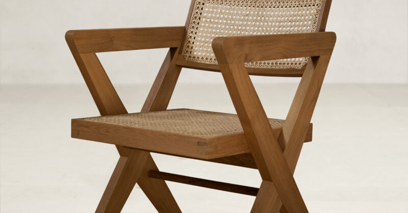 Pierre Jeanneret　PH321　Phantom Hands　#01 Pierre Jeanneret Office Armchair X Leg | Phantom Hands