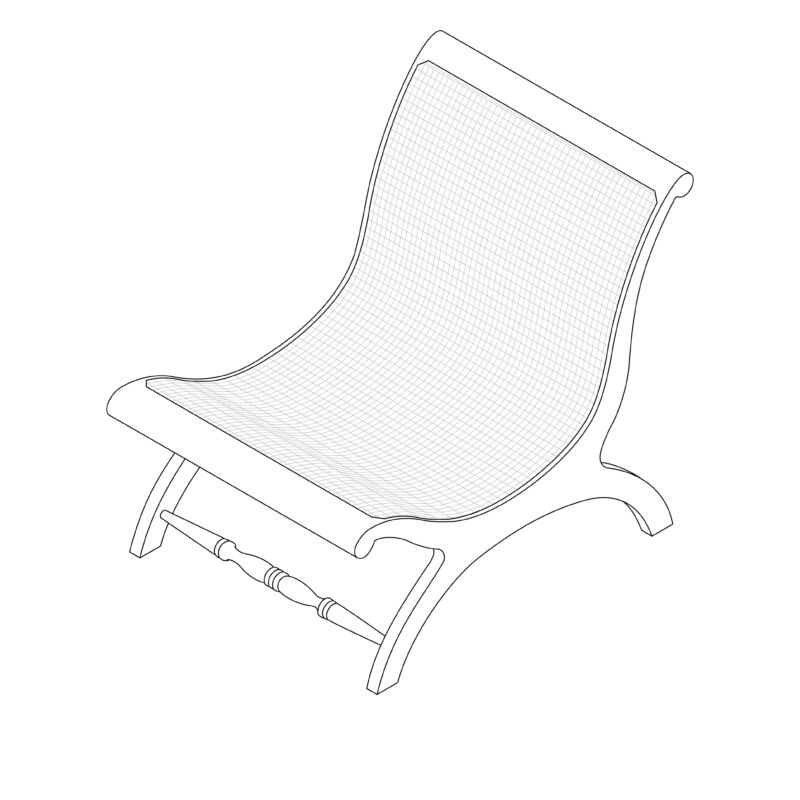Bentota Beach Lounge Chair Cane 04