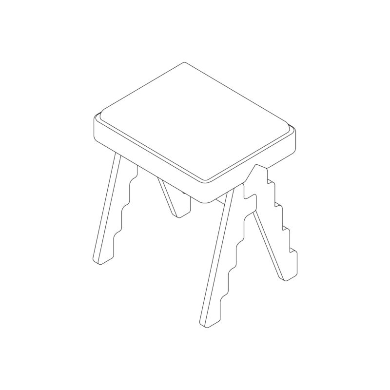 Crocodile Stool 04