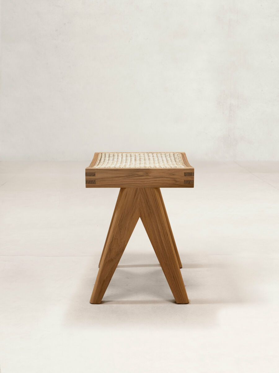 Cane wood stool online