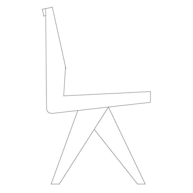 Armless Dining Chair 3
