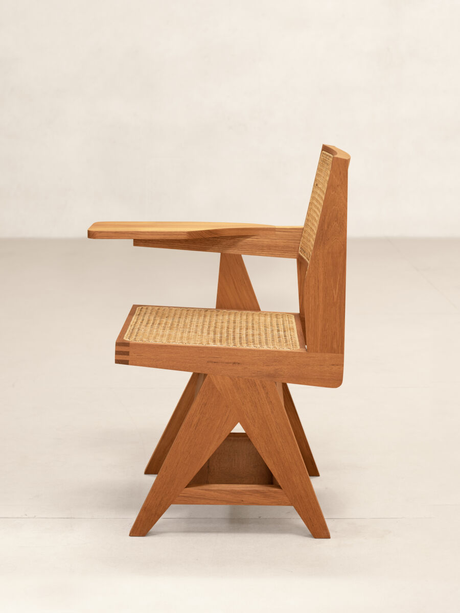 03 Jeanneret Writing Chair Profile Side