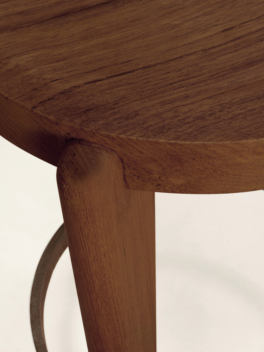 05 Counter Steel Ring Stool Details B Dark Stain