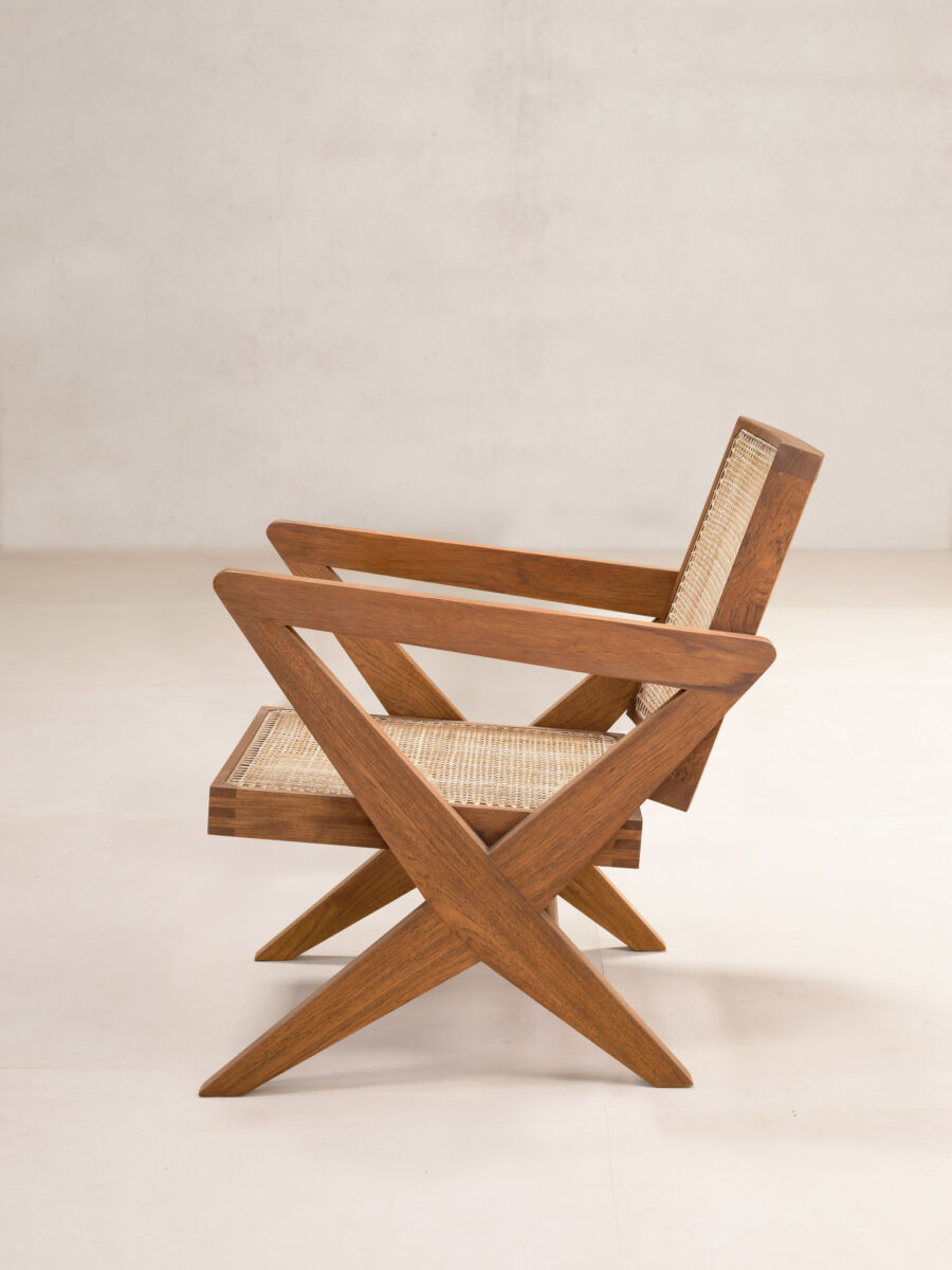 02 Easy X Chair Side Natural Teak