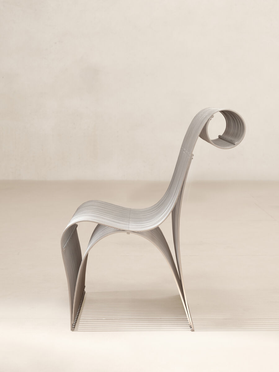 03 K Metal Chair Profile Side