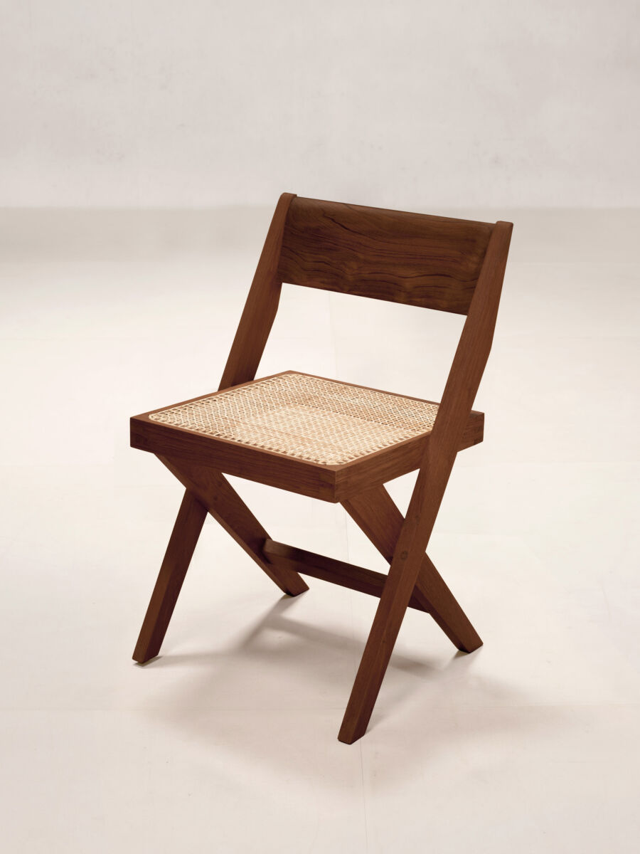 01 Library Chair Isometric Darkstain