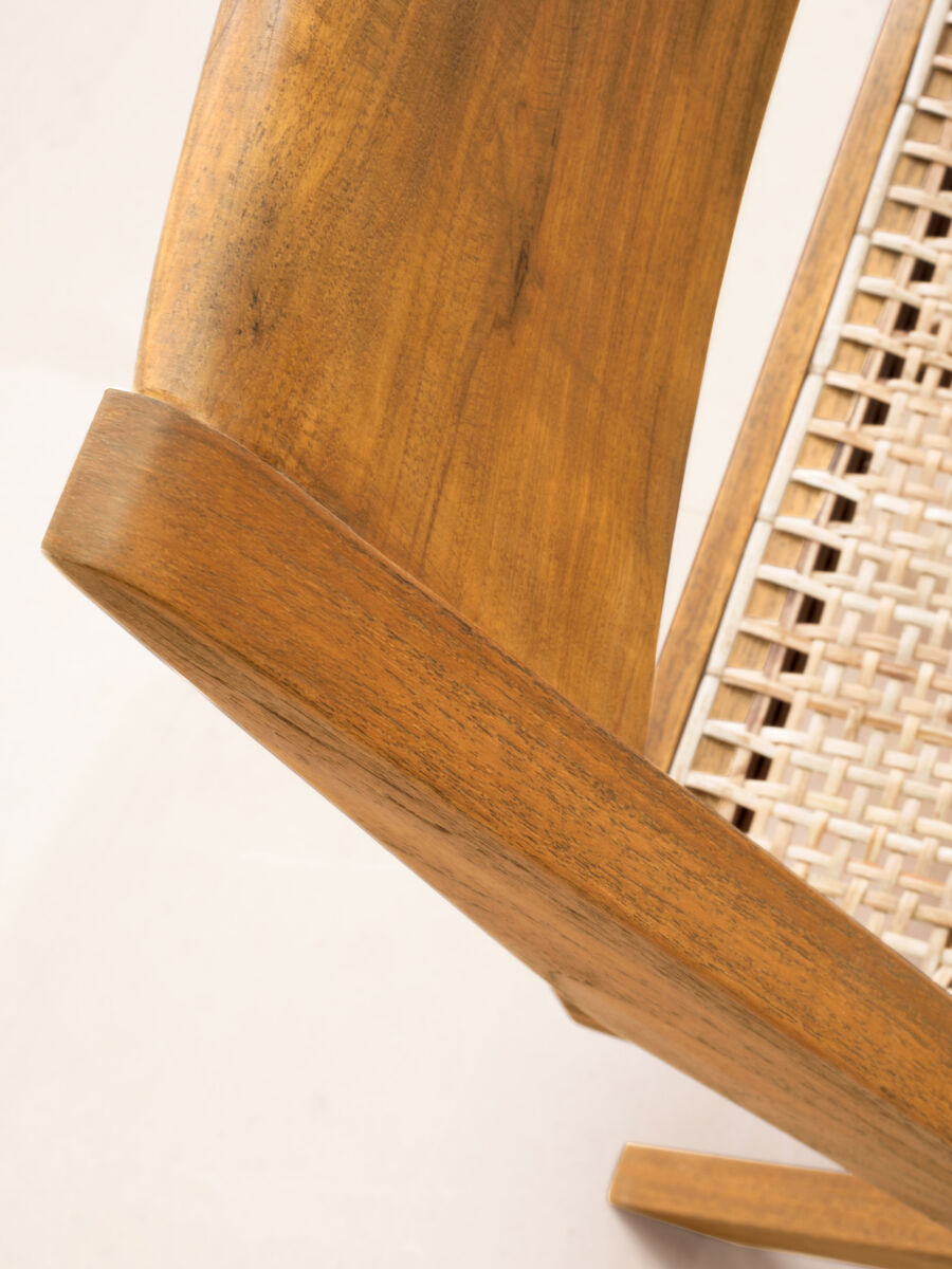 02 Library Chair Detail B Natural Teak