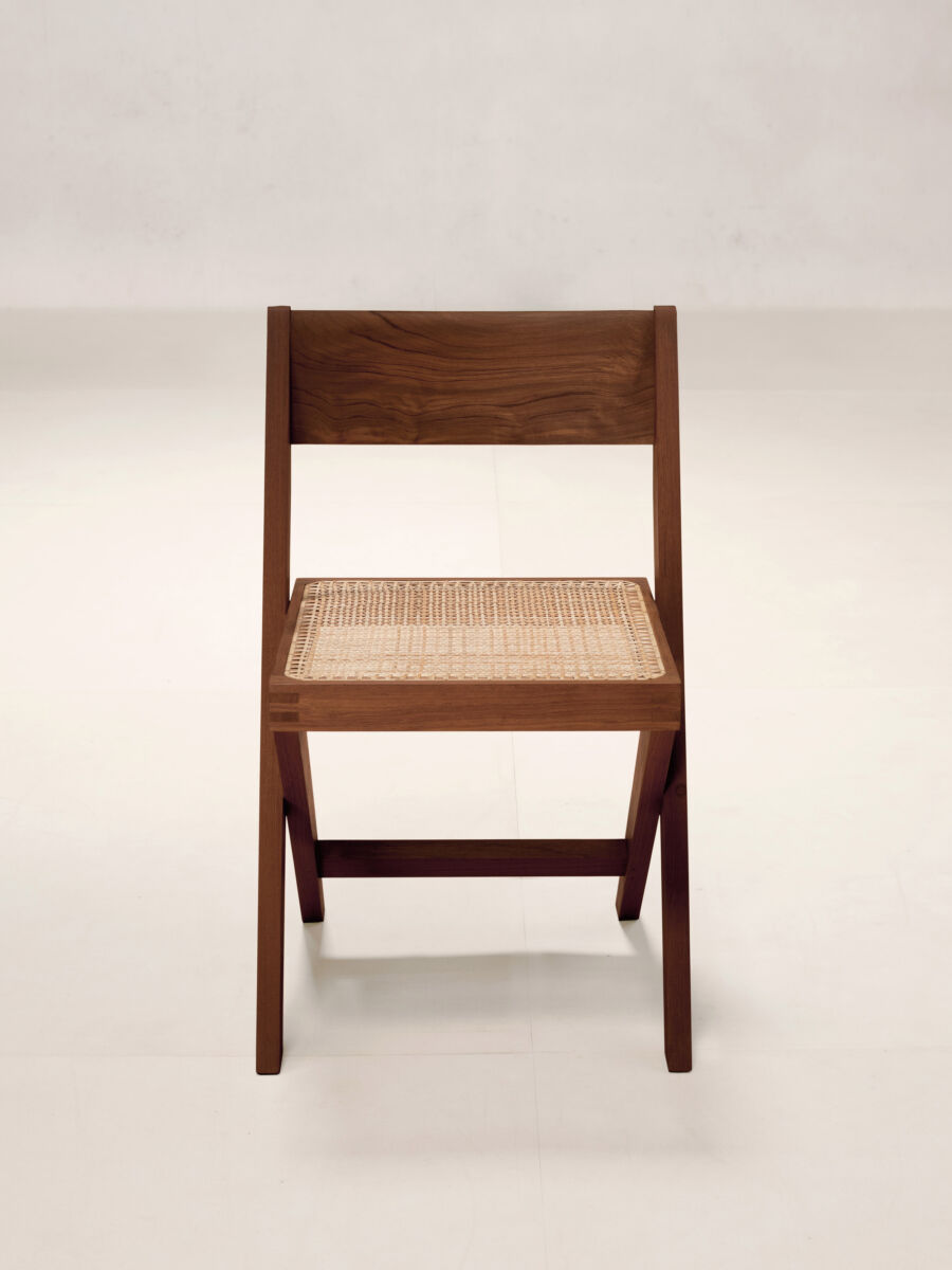 02 Library Chair Front Dark Stain