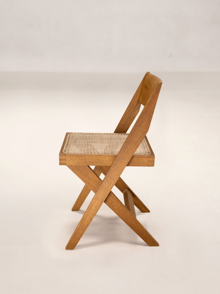 03 Library Chair Side Natural Teak V2