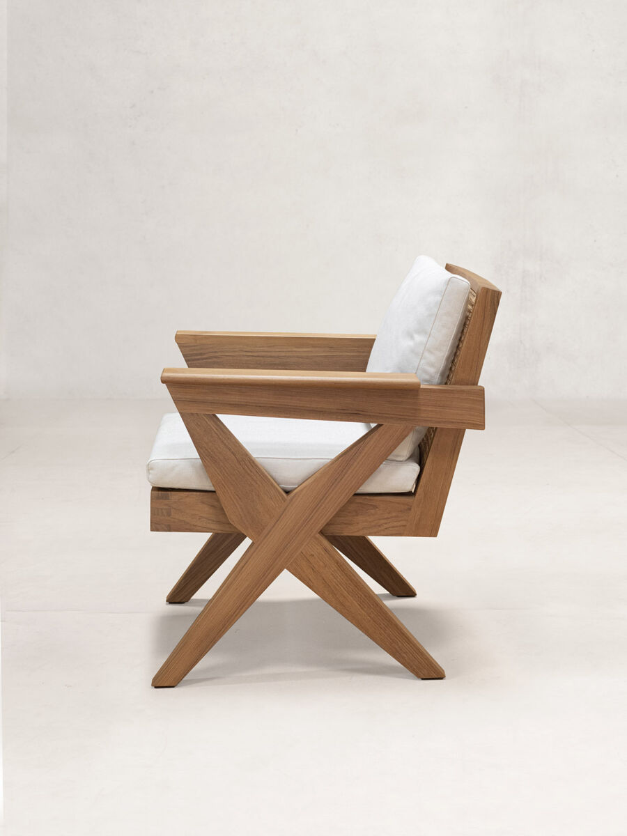 09 AP Lounge Chair Side Dark Stain