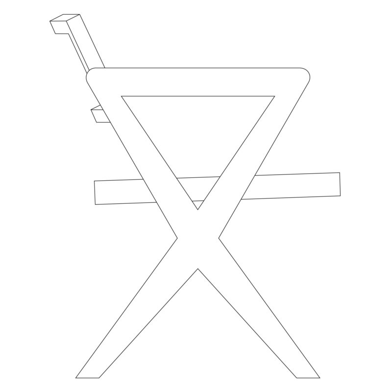 Office Chair X Leg 1
