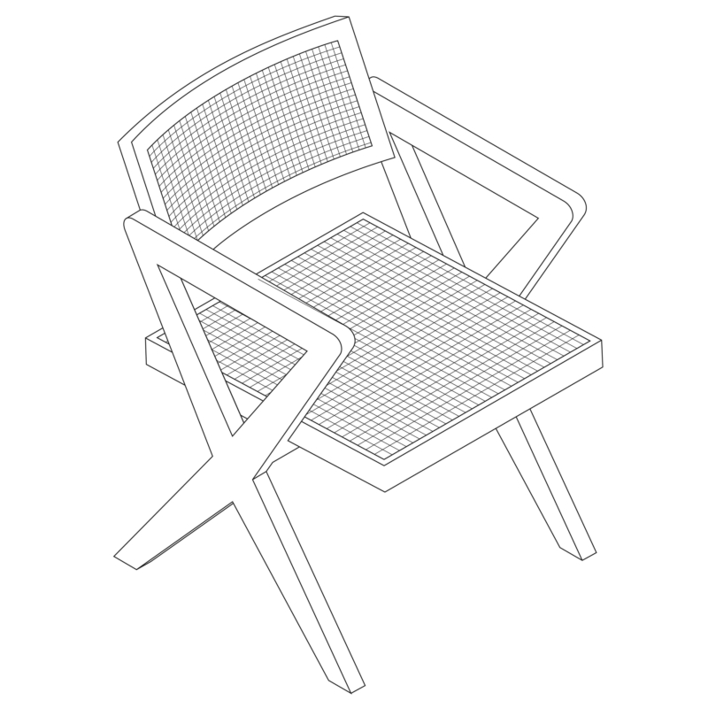 Office Chair X Leg 2