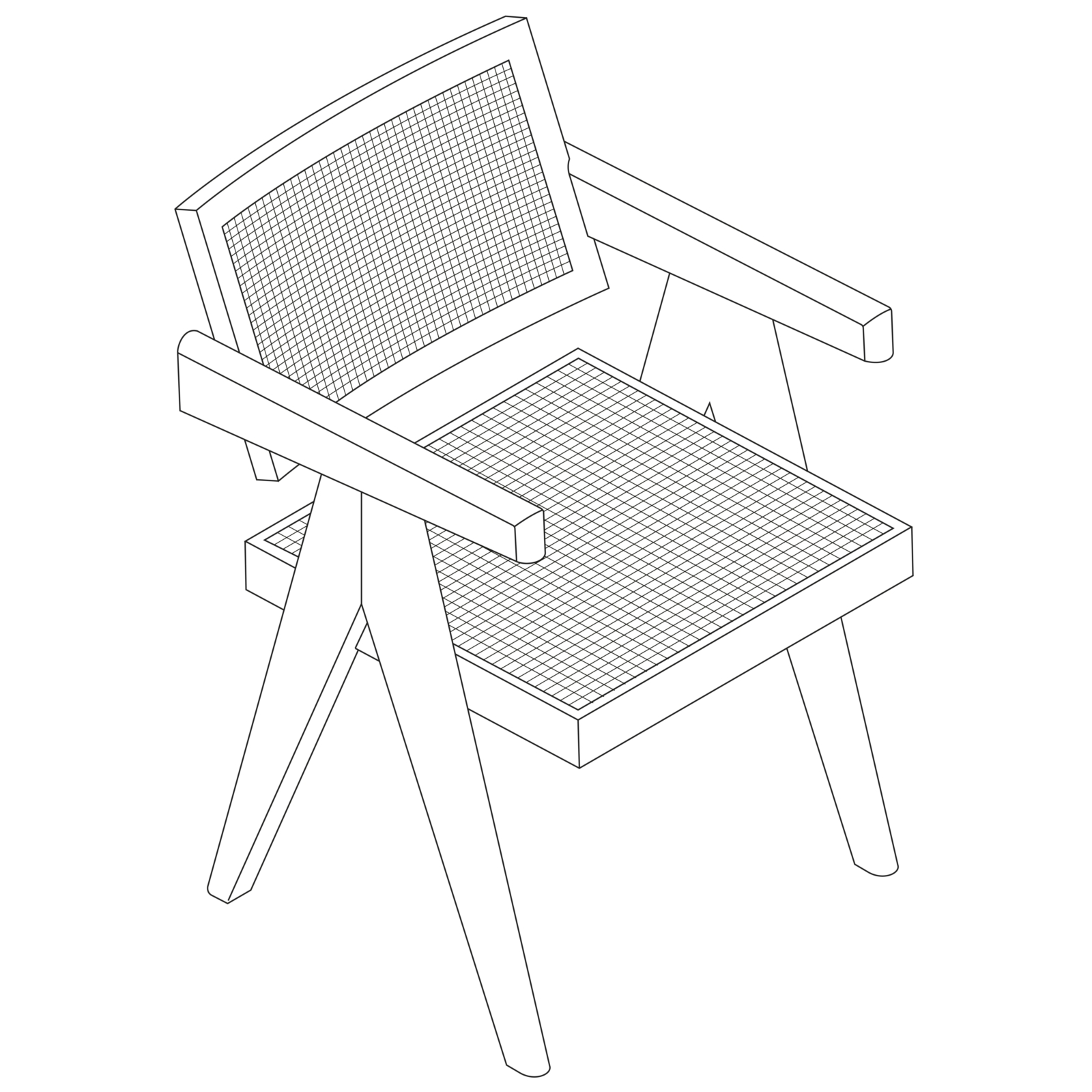 Office Chair V Leg reedition Phantom Hands Phantom Hands