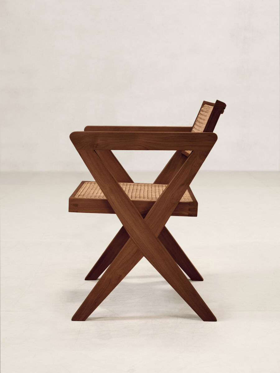 02 OC X Chair Standard Side Dark Stain