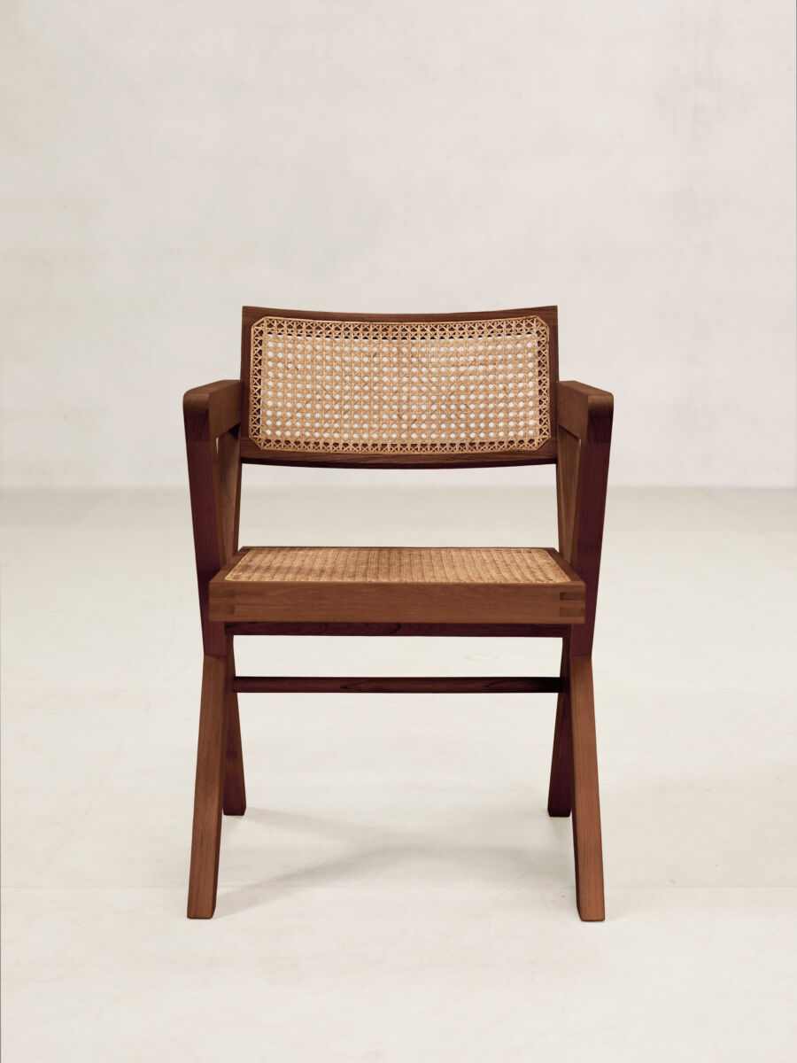 03 OC X Chair Standard Front Dark Stain