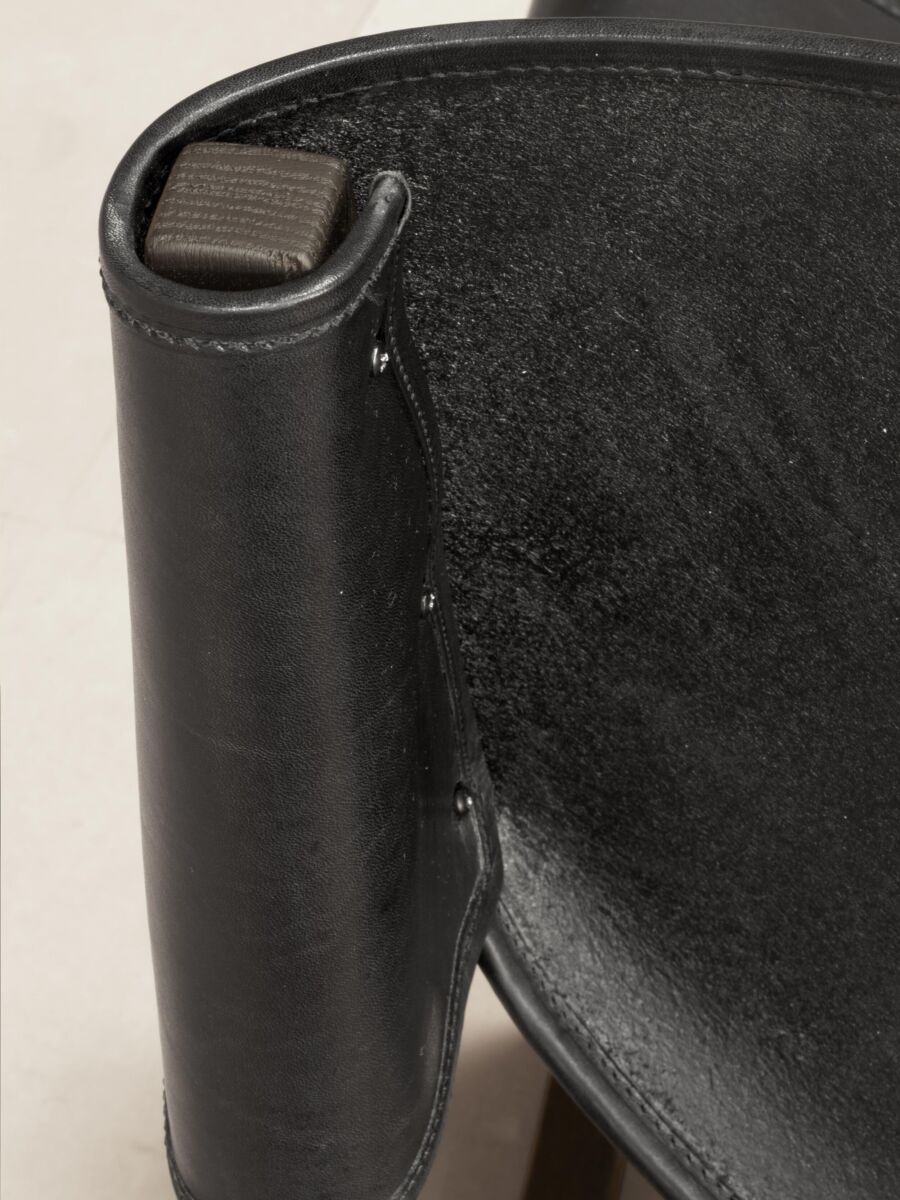 06 Saddle Chair Detail Leather Flap