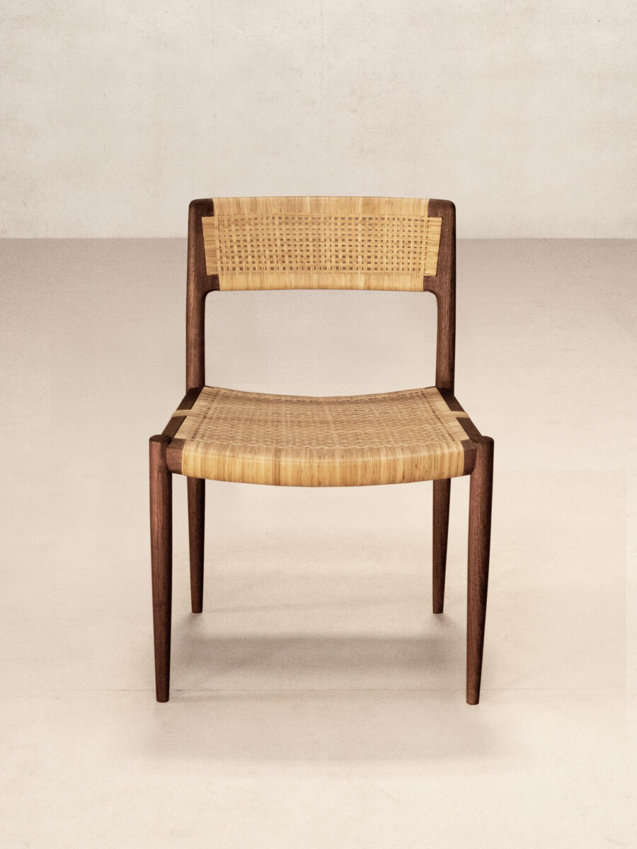 03 Front Profile Tangali Dining Chair Armless DS