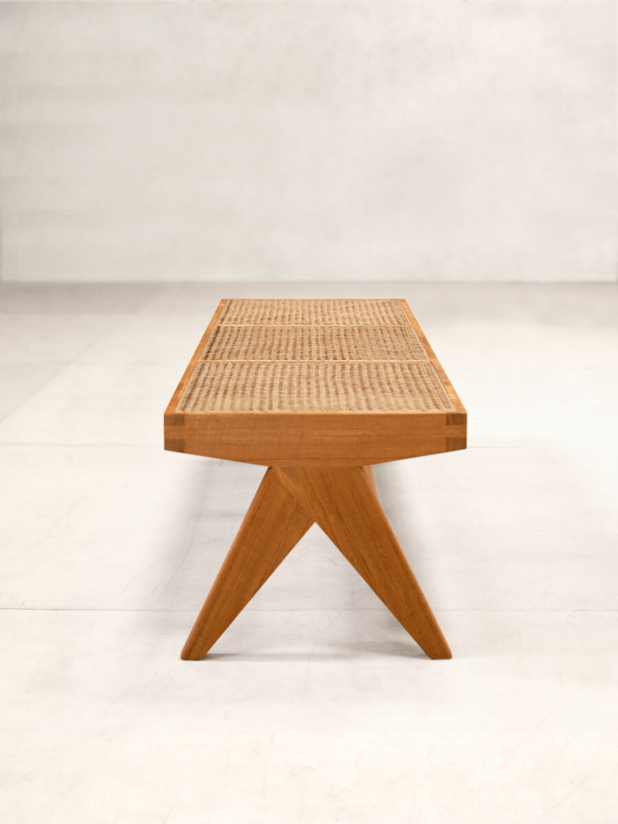 02 Chandigarh Bench Side Natural Teak