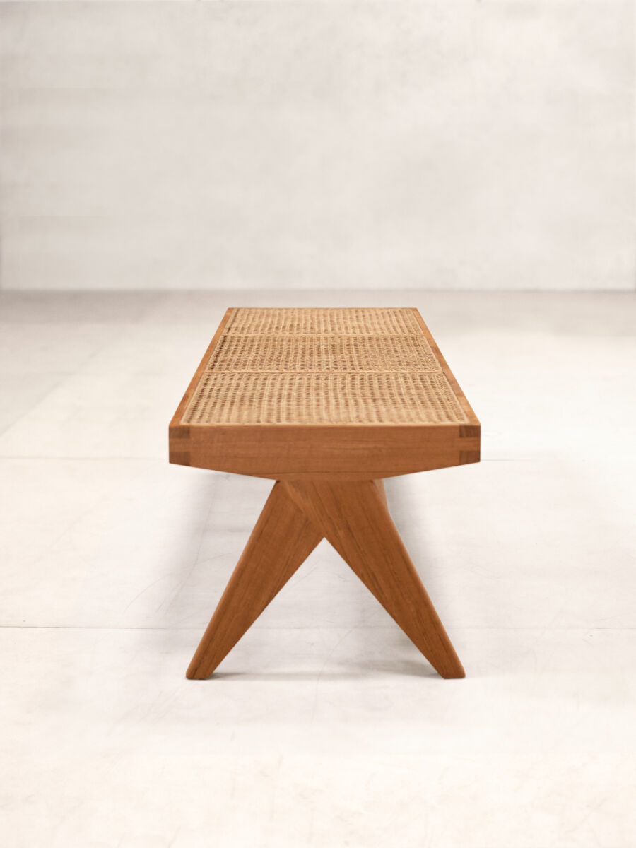 02 Chandigarh Bench Side Natural Teak V2