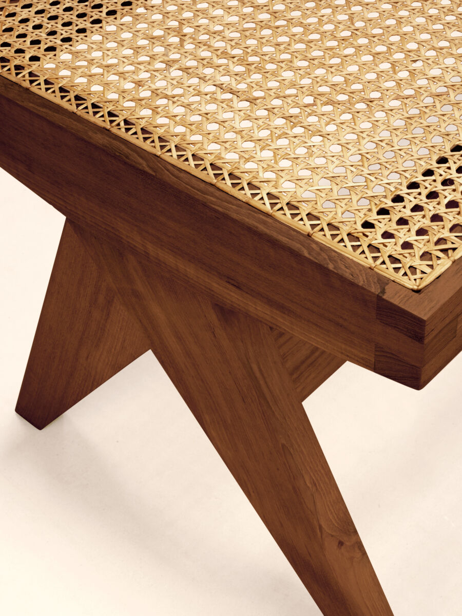 04 Chandigarh Bench Detail A Dark Stain