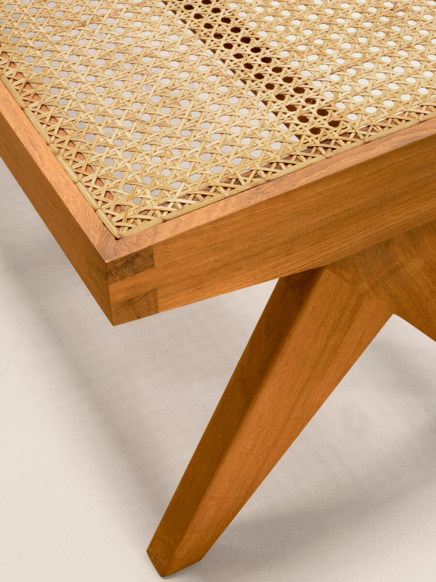 06 Chandigarh Bench Detail C Natural Teak