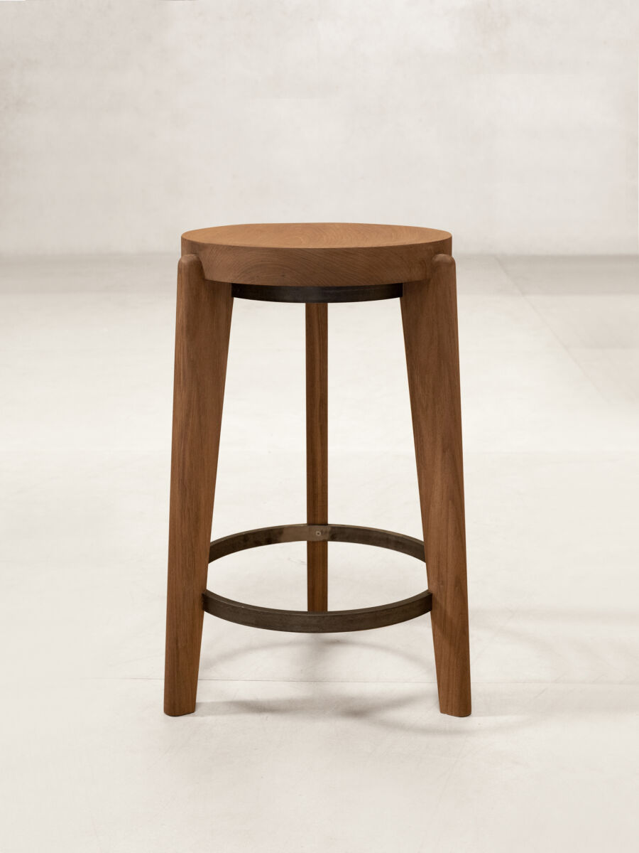 03 Counter Steel Ring Stool Back