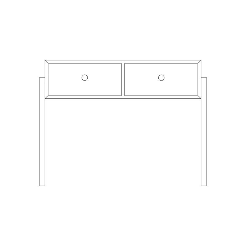 Side Table V-Leg