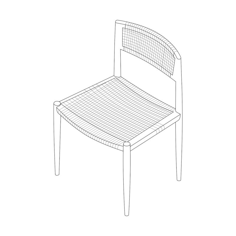 Tangali Dining Chair Armless 04