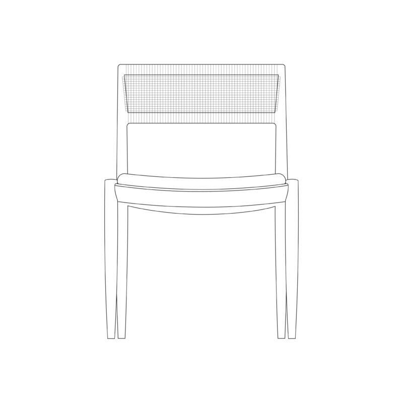 Tangali Dining Chair Upholstered Armless 02