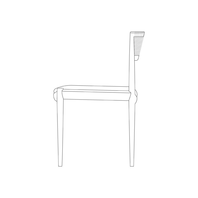 Tangali Dining Chair Upholstered Armless