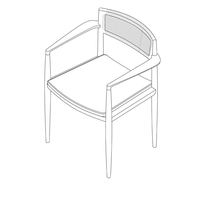 Tangali Dining Chair Upholstered 04