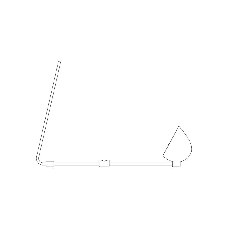 Uplighter Stand Brass Version 03